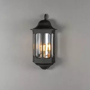 Pallas Väggplafond E27 230-240V IP23 Svart Konstsmide