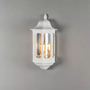 Pallas Väggplafond E27 230-240V IP23 Vit Konstsmide