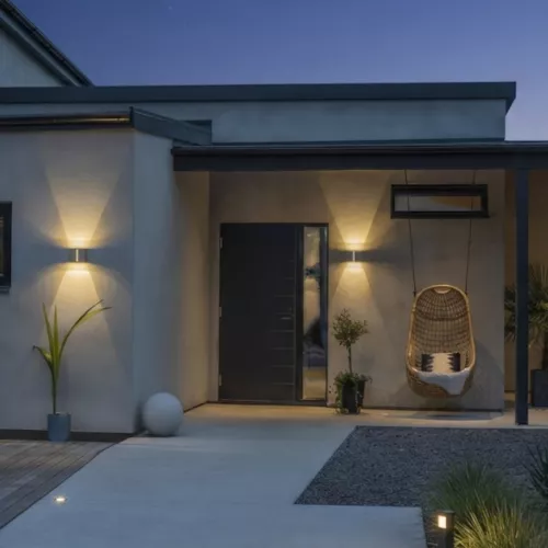 Pavia Væglampe LED 4x3W 230-240V IP54 Mørkegrå Konstsmide