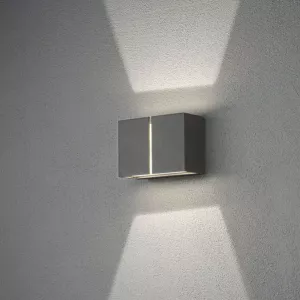 Pavia Vägglykta LED 4x3W 230-240V IP54 Mörkgrå Konstsmide