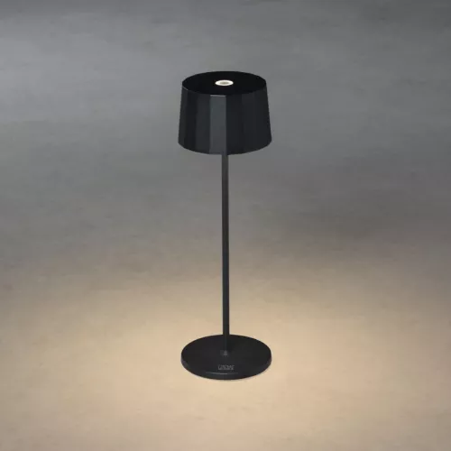 Positano Bordlampe USB 3,7V IP54 Sort Konstsmide