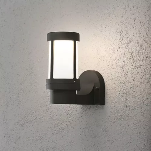 Siena Væglampe E27 230-240V IP44 Sort Konstsmide