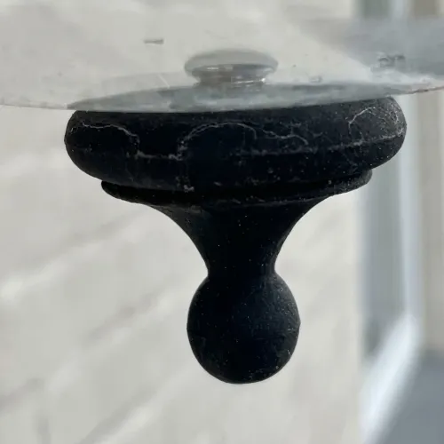 Svart Bottenknopp för Utomhuslampa Konstsmide