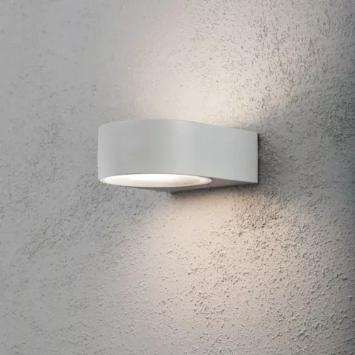 Teramo Væglampe E27 230-240V IP44 Grå Konstsmide