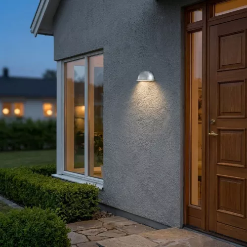Torino Half Moon Loftlampe E14 230-240V IP23 Galvaniseret Konstsmide
