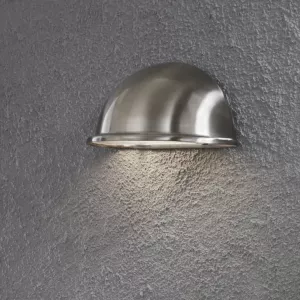 Torino Halvmåneplafond E14 230-240V IP23 Rostfritt Konstsmide