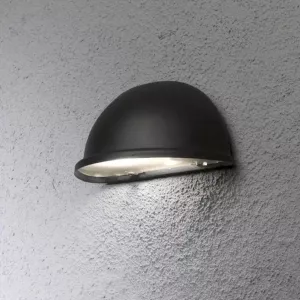 Torino Halvmåneplafond E14 230-240V IP23 Svart Konstsmide