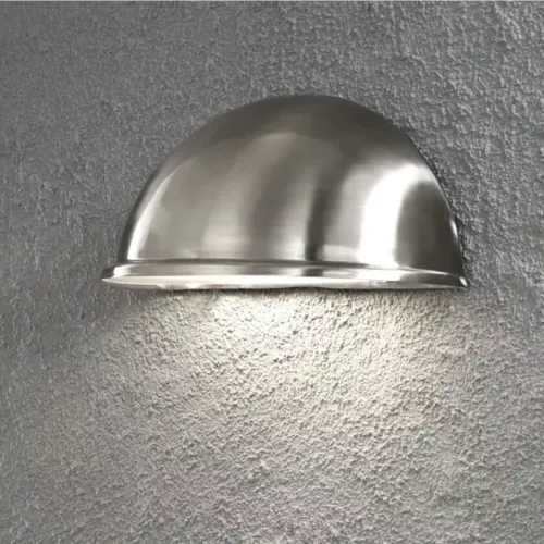 Torino Halvmåne Loftlampe E27 230-240V IP23 Rustfrit Stål Konstsmide