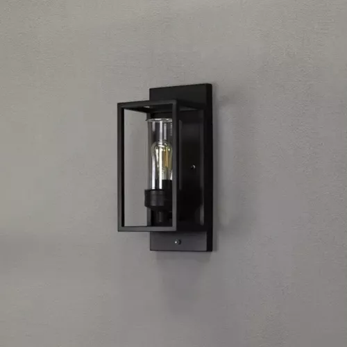 Trani Væglampe Skumring/Gryn E27 20W 230-240V IP44 Sort Konstsmide