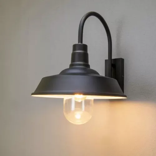 Trapani Vägglampa E27 20W 230-240V IP44 Svart Konstsmide