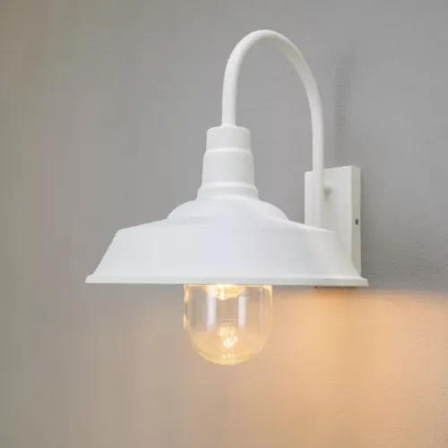 Trapani Vägglampa E27 20W 230-240V IP44 Vit Konstsmide