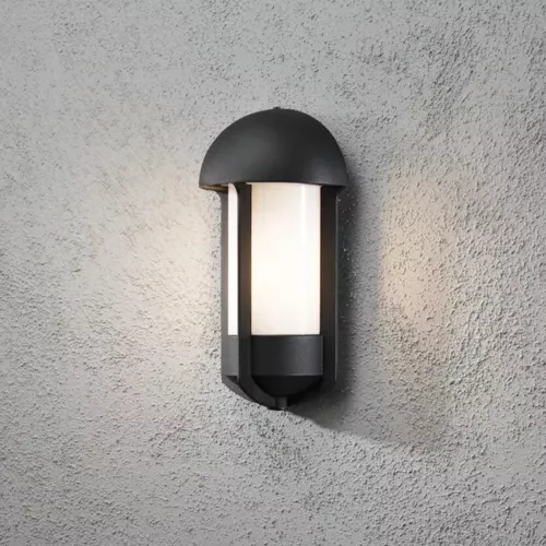 Tyr Vägglykta E27 230-240V IP23 Svart Konstsmide