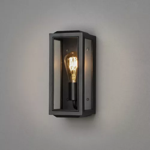 Væglampe Carpi Lille E27 230-240V IP44 Sort Konstsmide