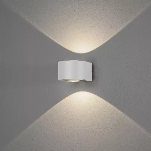 Væglampe Gela Op/Ned LED 2x6W 230-240V IP54 Hvid Konstsmide