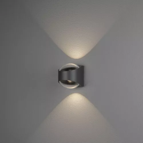 Væglampe LED Bitonto Op/Ned 2x5,5W 230-240V IP54 Mørkegrå Konstsmide