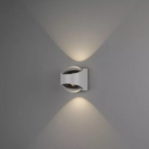 Væglampe LED Bitonto Op/Ned 2x5,5W 230-240V IP54 Hvid Konstsmide
