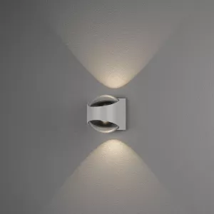 Vägglykta LED Bitonto Upp/Ned 2x5,5W 230-240V IP54 Vit Konstsmide