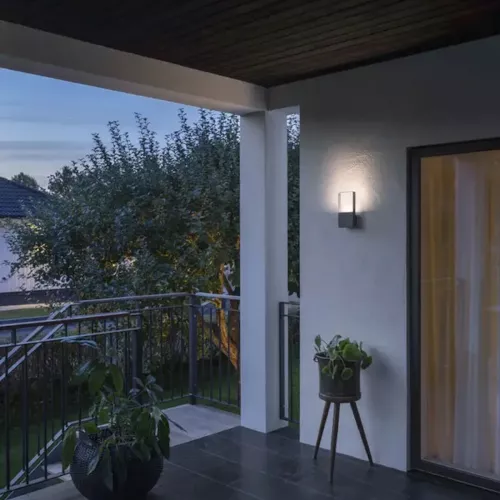 Væglampe LED Matera 6W 230V IP54 Mørkegrå Konstsmide