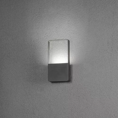 Væglampe LED Matera 6W 230V IP54 Mørkegrå Konstsmide
