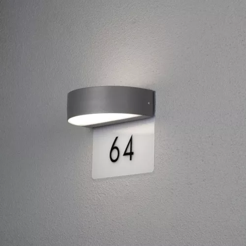 Væglampe LED Monza 2x4,5W 230V IP54 Mørkegrå Konstsmide