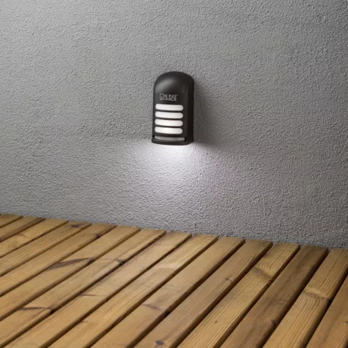 Væglampe LED Prato IP54 Sort Konstsmide