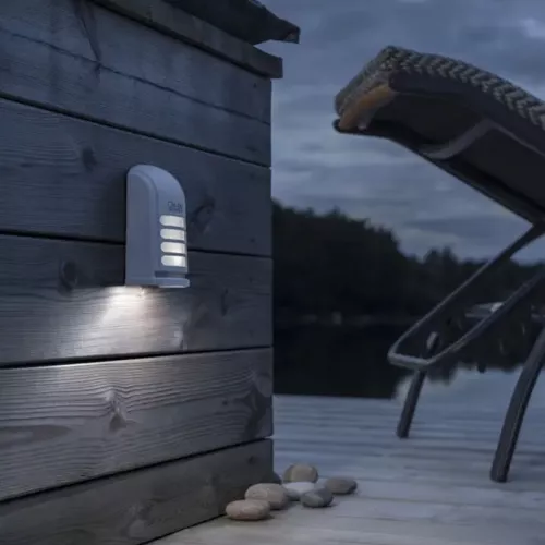 Væglampe LED Prato IP54 Hvid Konstsmide