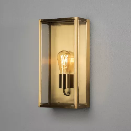 Væglampe Stor Carpi E27 230-240V IP44 Messing Konstsmide