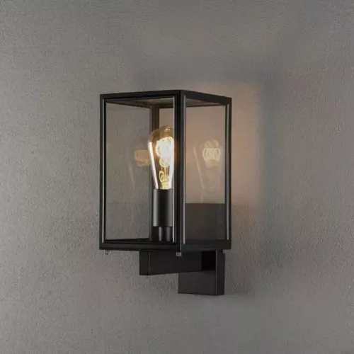 Væglampe Up/Down Carpi E27 230-240V IP44 Sort Konstsmide
