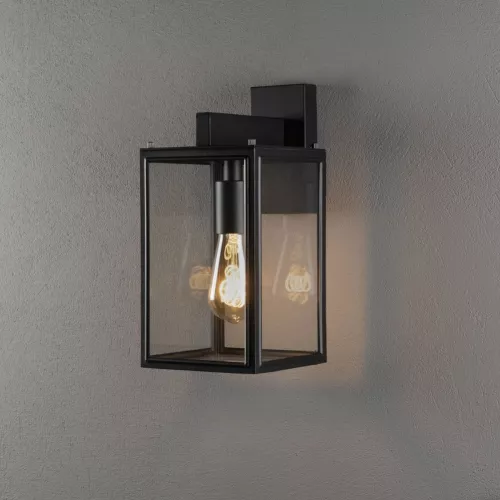 Væglampe Up/Down Carpi E27 230-240V IP44 Sort Konstsmide