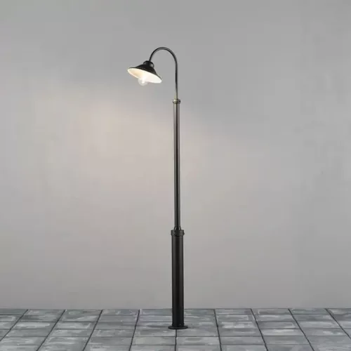 Vega Lamp Including Post E27 60W 230-240V IP23 Black Konstsmide