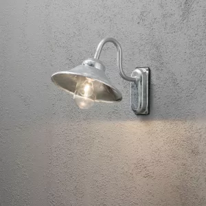 Vega Wall Light E27 230-240V IP23 Galvanized Konstsmide