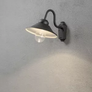 Vega Væglampe LED 230-240V IP44 Sort Konstsmide