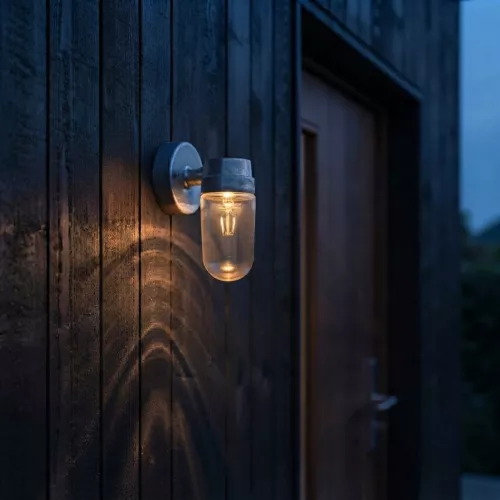 Vega Væglampe LED 8W 230-240V IP54 Galvaniseret Konstsmide