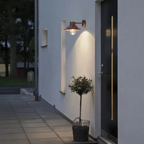 Vega Væglampe LED 8W 230-240V IP54 Kobber Konstsmide