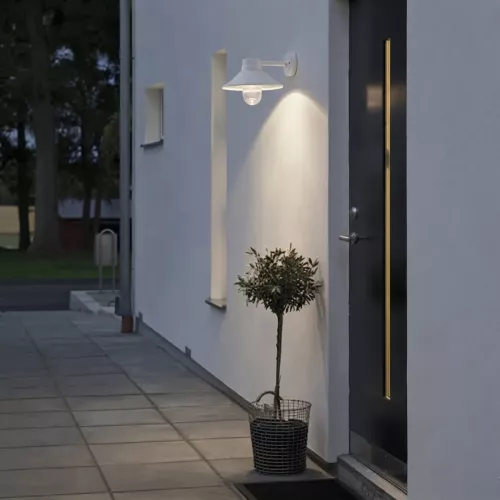 Vega Væglampe LED 8W 230-240V IP54 Hvid Konstsmide