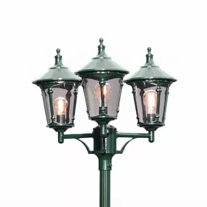 Virgo 3-Arm Lykta Exklusive Stolpe E27 230-240V IP23 Grön Konstsmide