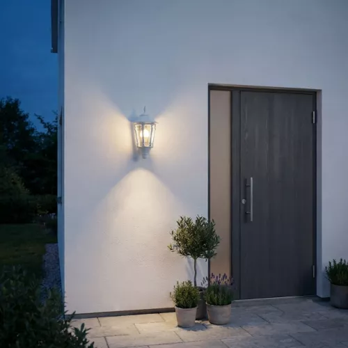Virgo Vægloftlampe E27 230-240V IP23 Hvid Konstsmide