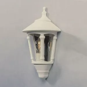 Virgo Vægloftlampe E27 230-240V IP23 Hvid Konstsmide