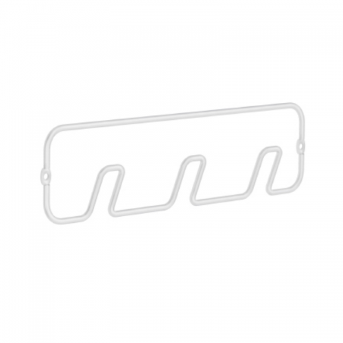 Kroklist Trekrok Vit Stål