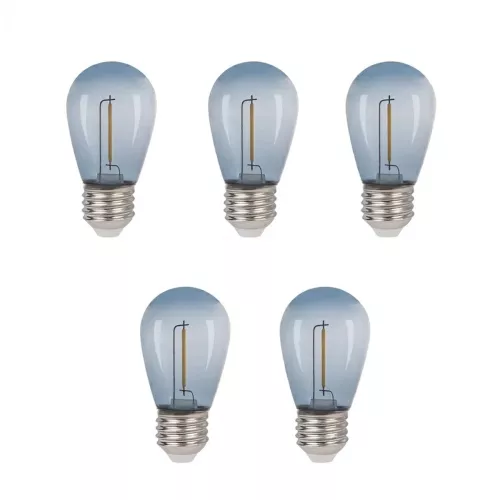 Deco Bulb E27 0.3W 12V 30lm IP44 Smoke 5pcs LightsOn