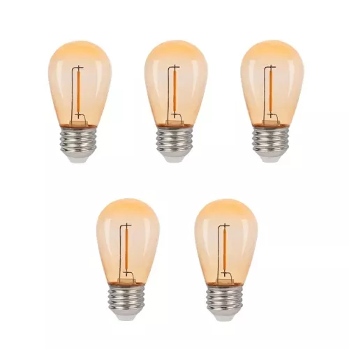 Deco Bulb E27 0.3W 12V 30lm IP44 Vintage 5pcs LightsOn