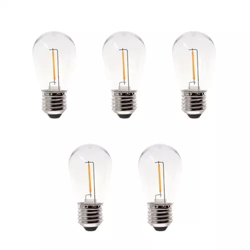 Deco Bulb E27 0.3W 12V 30lm IP44 Warm White 5pcs LightsOn
