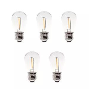 Deco Bulb E27 0.3W 12V 30lm IP44 Warm White 5pcs LightsOn