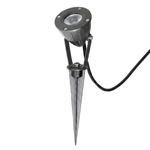 Luminus Markspot 5W 12V 300lm IP65 Mörkgrå LightsOn
