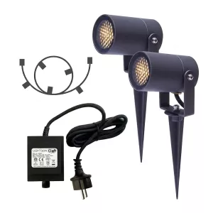 Luna Starter Kit Inground Spotlight Dark Gray LightsOn