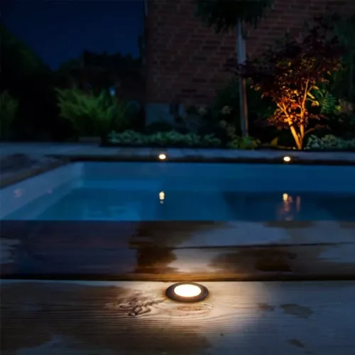 Orion Decklight 0.5W 12V 20lm IP65 Black 10pcs LightsOn