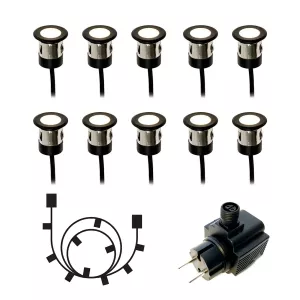 Orion Decklight 0.5W 12V 20lm IP65 Black 10pcs LightsOn