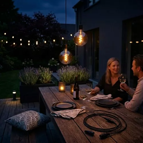 Penny Pendant Light 0.3W 12V 30lm IP44 Smoke LightsOn