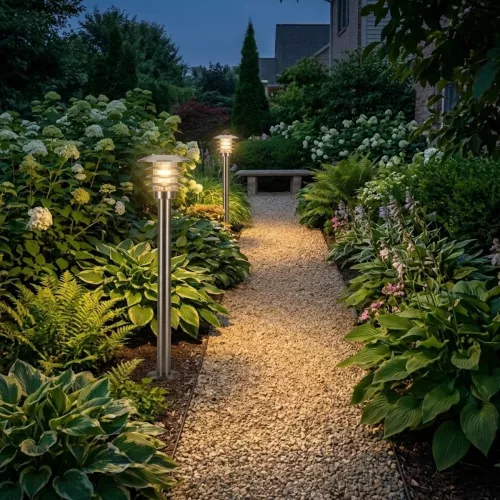 Saturnus Bollard 3W 12V IP65 Silver LightsOn