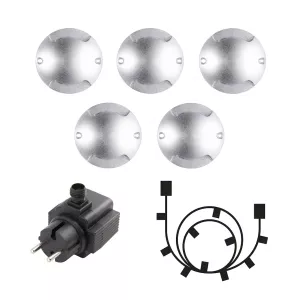 Zenit Duo Lighting Wooden Deck 1W 12V Silver 5pcs LightsOn